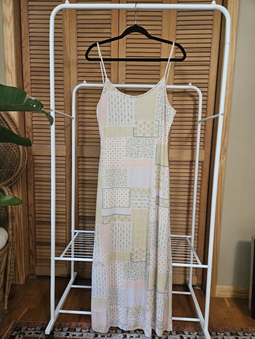 Coastal Coquette Mermaid Print Maxi Dress